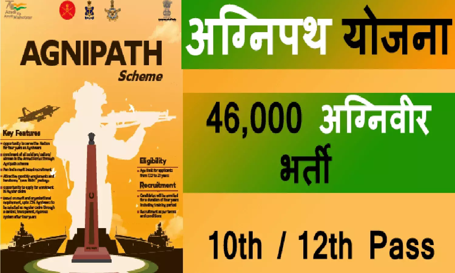 Army Agniveer Bharti Rally 2022: राजनाथ सिंह ने कहा 40000 अग्निवीरों की भर्ती के लिए 3 माह में होंगी 85 रैलियां Army Agniveer Bharti Rally 2022: राजनाथ सिंह ने कहा 40000 अग्निवीरों की भर्ती के लिए 3 माह में होंगी 85 रैलियां