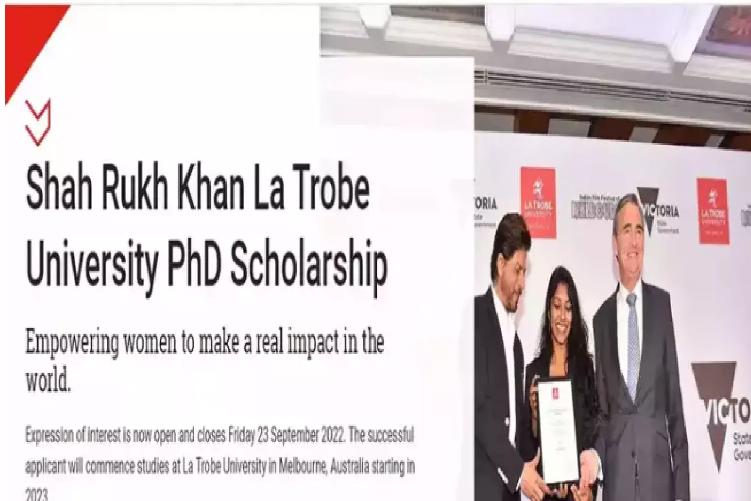 Shah Rukh Scholarship: शाहरूख खान स्कॉलरशिप के लिए करे ऐसे आवेदन Shah Rukh Scholarship: शाहरूख खान स्कॉलरशिप के लिए करे ऐसे आवेदन